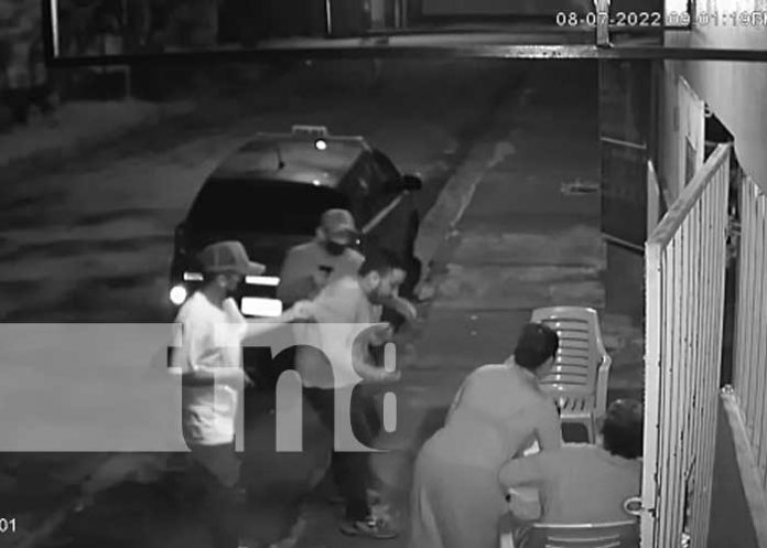Robo armado en el barrio San Sebastián, Managua