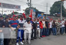 Barrio San Judas, en Managua, se vuelca en caminata conmemorando el 43/19 Celebración del 43/19 de la Revolución desde San Judas, Managua