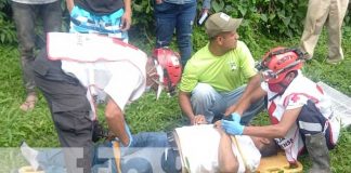 Motociclista grave tras sufrir accidente en San Marcos