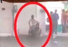 ¡Lluvia milagrosa! Paralítico se levanta de silla de ruedas para no mojarse