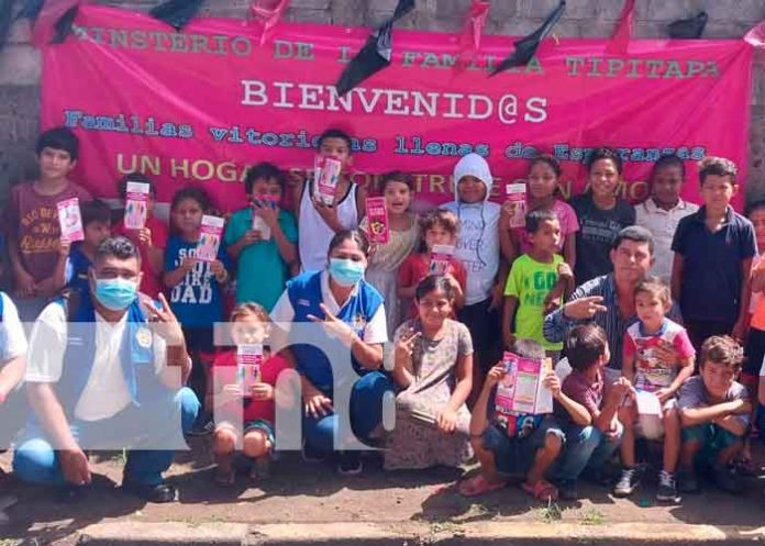 Niños gozan de mañana recreativa en Tipitapa