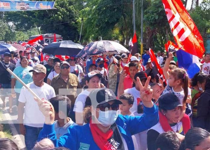 Pueblo de Tipitapa sale a las calles en honor al Frente Sandinista