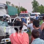 Una joven de 22 años fallece tras choque entre rastra y camión en Tipitapa Accidente de tránsito deja a una joven prensada en Tipitapa