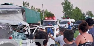Accidente de tránsito deja a una joven prensada en Tipitapa