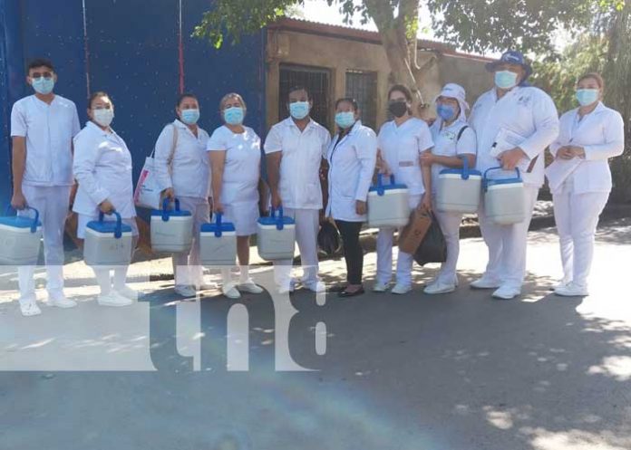 Jornada de vacunación en barrios de Managua