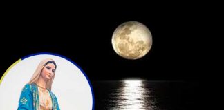 ¡Señal del fin del mundo! Apareció la virgen tras fotografiar a la luna