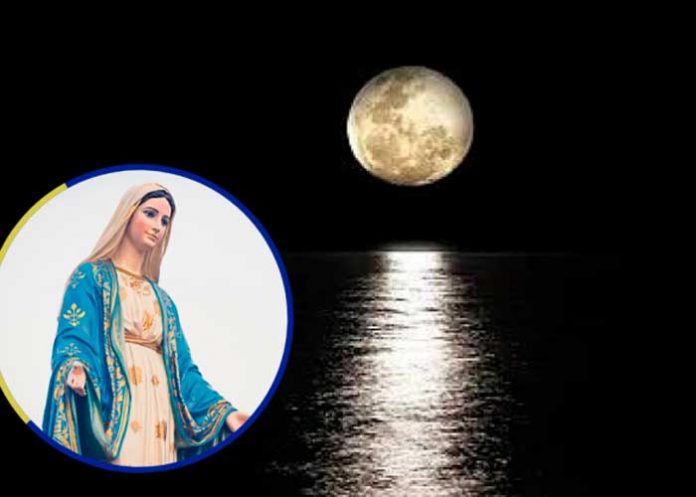 ¡Señal del fin del mundo! Apareció la virgen tras fotografiar a la luna