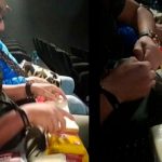 ¿Todo está caro? Joven se prepara un sándwich en plena sala de cine Joven se prepara un sándwich en plena sala de cine