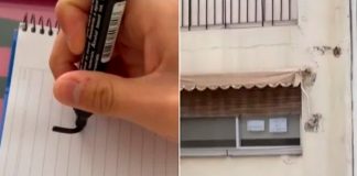 Enamora a su vecino con un cartel y la respuesta es viral