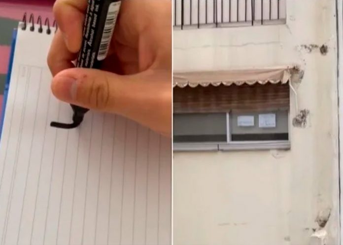 Enamora a su vecino con un cartel y la respuesta es viral