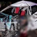 Un muerto y una lesionada en brutal accidente en Tipitapa Un muerto y una lesionada en brutal accidente en Tipitapa
