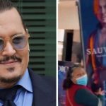 «Deseado hasta en cartón», señora se roba cartel de Johnny Depp "Deseado hasta en cartón", señora se roba cartel de Johnny Depp