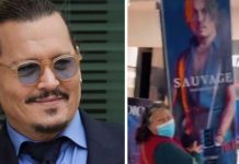 «Deseado hasta en cartón», señora se roba cartel de Johnny Depp "Deseado hasta en cartón", señora se roba cartel de Johnny Depp