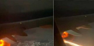 ¡La vieron pálida! Motor de avión toma fuego mientras volaba en México