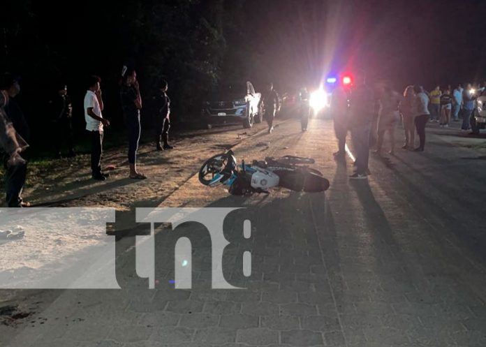 Motociclista supuestamente provocó un accidente y se dio a la fuga en Jalapa