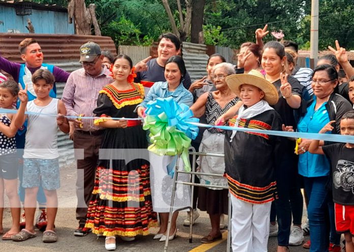 ALMA entrega 4 cuadras de calle en el barrio Hilario Sánchez