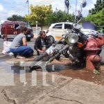 Bus de la Ruta 116 casi «se lleva en el alma» a motorizado en Managua Bus que cubre la Ruta 116 provoca accidente en Managua