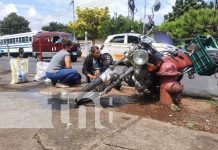 Bus de la Ruta 116 casi «se lleva en el alma» a motorizado en Managua Bus que cubre la Ruta 116 provoca accidente en Managua