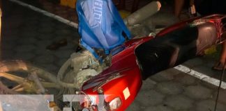 Accidente de tránsito sobre la Carretera en Granada-Malacatoya