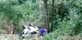 Camioneta se precipita a un abismo y deja dos lesionados en Matiguás