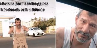 Hombre en Ecuador es viral por no tener brazos pero sí el deseo de trabajar