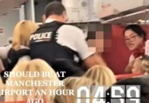 Mujer semidesnuda crea pánico en avión al decir que lleva explosivos Mujer semidesnuda crea pánico en avión al decir que lleva explosivos