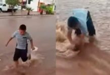 Un viaje a la infancia: Niño sacrifica las tortillas para salvar sus «chinelas» Un viaje a la infancia: Niño botó al agua las tortillas para salvar sus "chinelas"