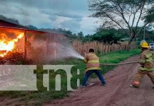 Registran fuerte incendio en Condega, Estelí Registran fuerte incendio en Condega, Estelí