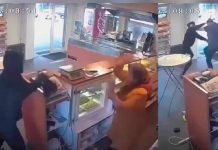 ¡Qué valiente! Mujer enfrenta con un trapo a ladrón en su panadería Mujer enfrenta con un trapo a ladrón en su panadería