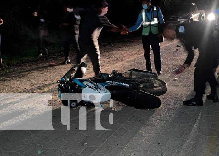 Motociclista supuestamente provocó un accidente y se dio a la fuga en Jalapa