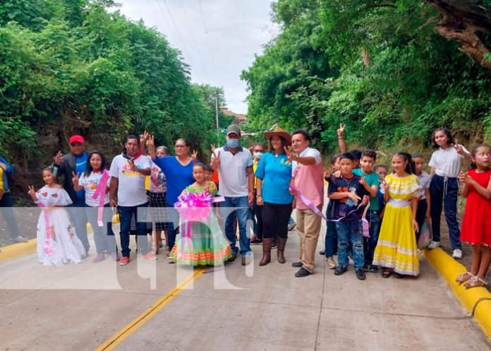 2 En la Comarca La Hoyada la Alcaldía de Managua inauguró 3 cuadras de calles