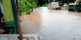 Desborde del Río Iyas en Waslala provoca inundaciones en varias viviendas