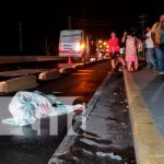 Hombre muere arrollado por un bus en la Carretera Norte, Managua