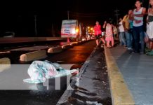Hombre muere arrollado por un bus en la Carretera Norte, Managua Hombre muere arrollado por un bus en la Carretera Norte, Managua