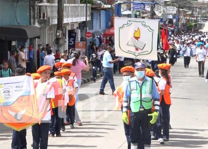 Realizan en Boaco primer desfile patrio