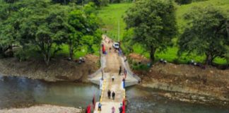 Inauguran puente y alcantarillado en la comunidad del Dorado, Siuna