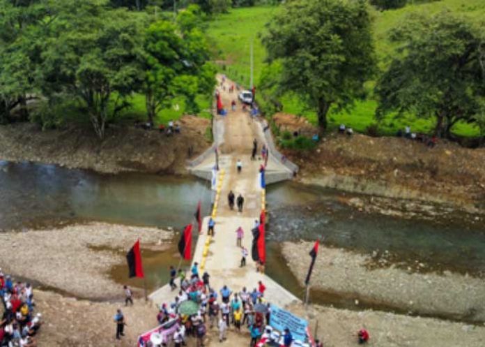 4 Inauguran puente y alcantarillado en la comunidad del Dorado, Siuna