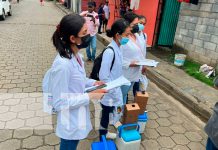 Acercan la vacuna contra la COVID-19 a pobladores del barrio Adolfo Reyes, Managua