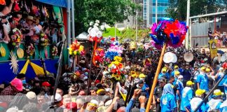 Miles de nicaragüenses participan en fiestas tradicionales de Managua