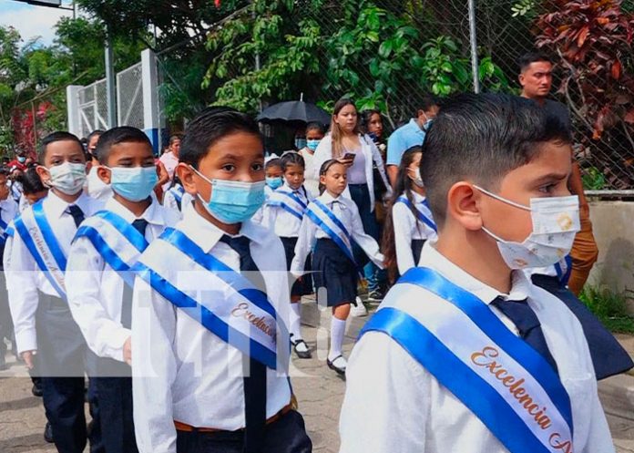 Las calles de la ciudad de Somoto se vistieron con los colores de la patria