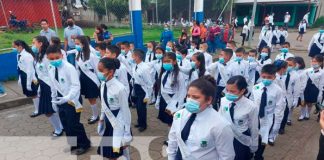 Centros educativos de Jinotega celebran a la patria con desfiles