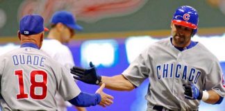 chicago, cubs, mark, derosa, estados, unidos,
