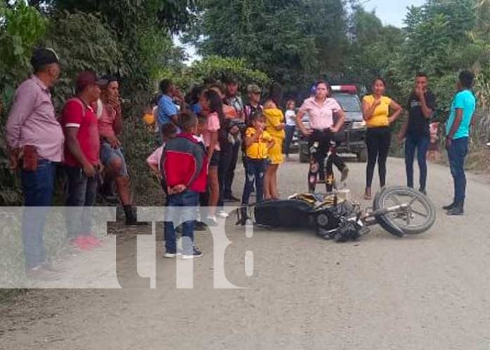 Irresponsable conductor se da a la fuga tras provocar accidente en Nueva Segovia