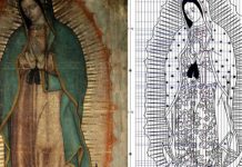 ¡Increíble! Encuentran melodía oculta en manto de la Virgen de Guadalupe Las estrellas en el manto de la Virgen de Guadalupe