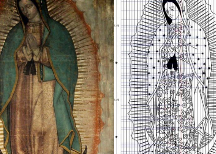 Las estrellas en el manto de la Virgen de Guadalupe