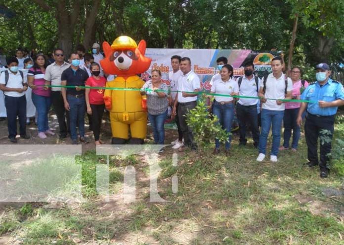 Inauguración de arboreto en San Lorenzo, Boaco