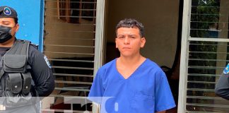 Policía Nacional presenta a supuesto asesino de un joven en Chinandega