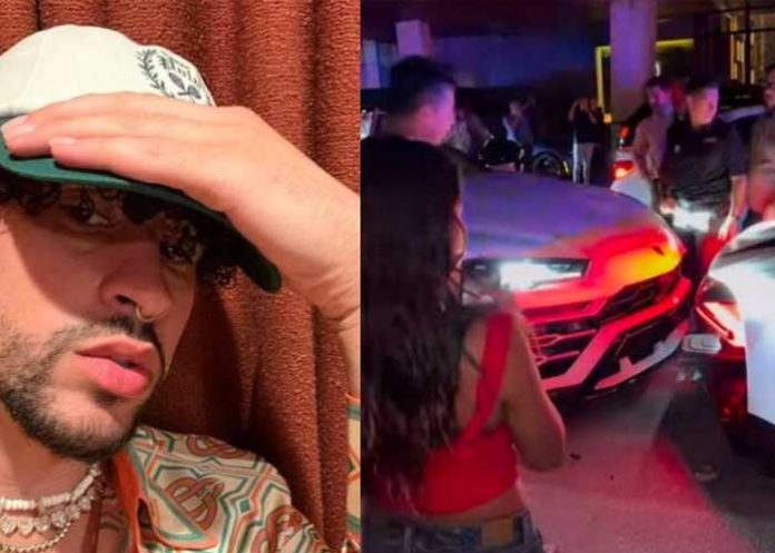 ¡No puede ser! Chocan el lujoso Bugatti de Bad Bunny en Miami