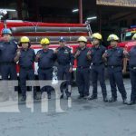 Camiones salen rumbo a estación de bomberos en San Jorge, Rivas