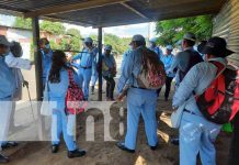 MINSA realiza aplicación de BTI en el barrio Laureles Sur, Managua Jornada de abatización y fumigación en Managua